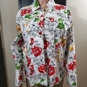Coldwater Creek Floral Blazer